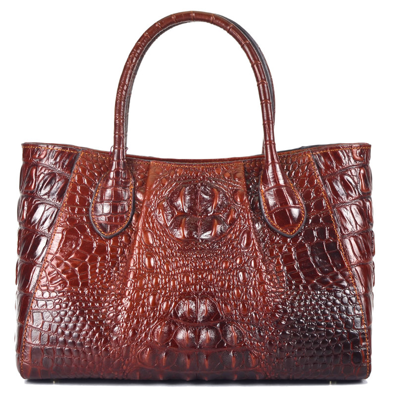 Lady Crocodile Pattern Leather Bag LH1629S_4 Colors