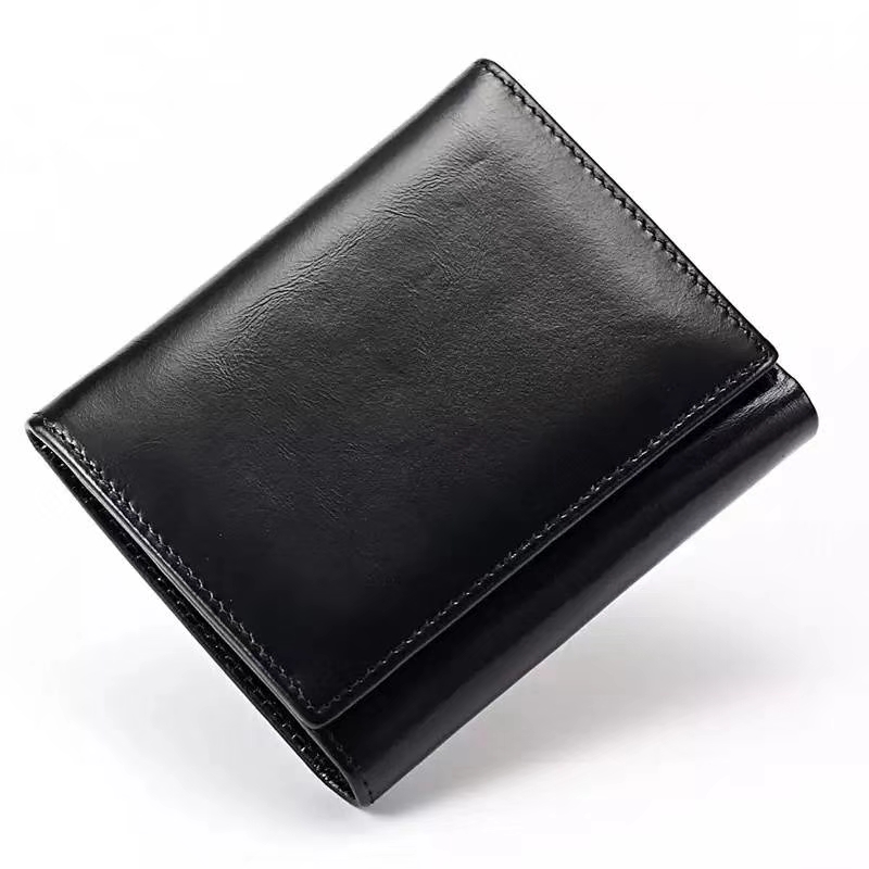 Trifold Distress Leather Wallet Card Holder LH2607_6 Colors