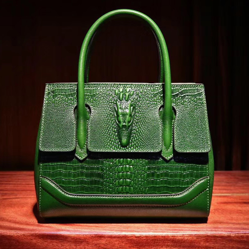 Designer Crocodile Embossed Leather Tote Bag LH2683S_5 Colors