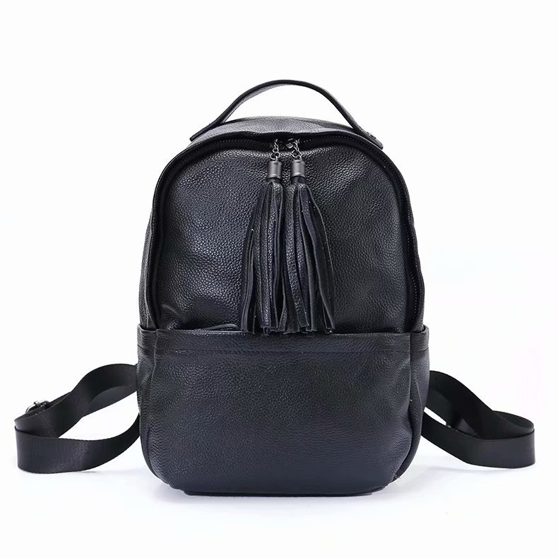 Tassels Real Leather Shoulder Backpack for Women LH2806