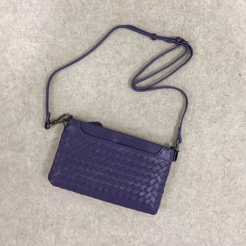 Sheepskin Woven Real Leather Crossbody Bag LH2818_7 Colors