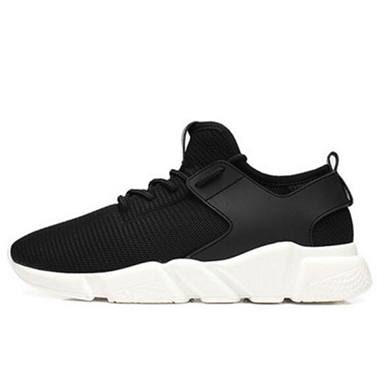Women's Slip-on Sneakers - Black and White / Running Shoes Women's Slip-on Sneakers - Black and White / Running Shoes