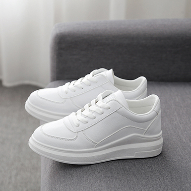 WMNS Complementary Contour Color Athletic Lace Up Shoes - Riser