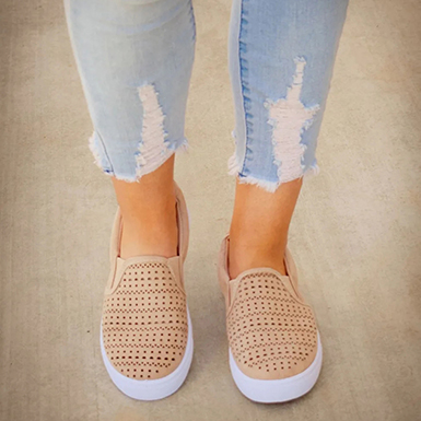 WMNS Small Cut Out Slip On Loafers