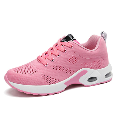 Women's Sneaker - Gray Pink and White / Air Pump